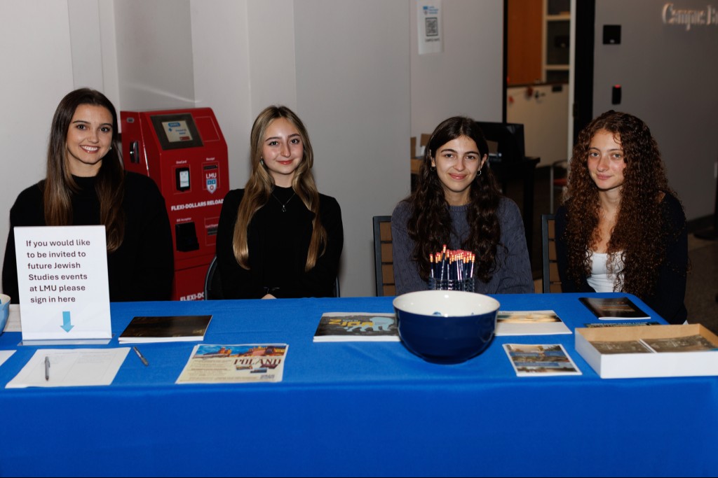 Jewish Studies students tabling at an event